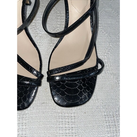 Aldo Women’s Strappy Dress Shoes Size 8 M Black Going Out Party Fun - Picture 9 of 12